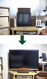 大きなTVに変更!